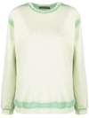 ALBERTA FERRETTI BLEACH-EFFECT SWEATSHIRT