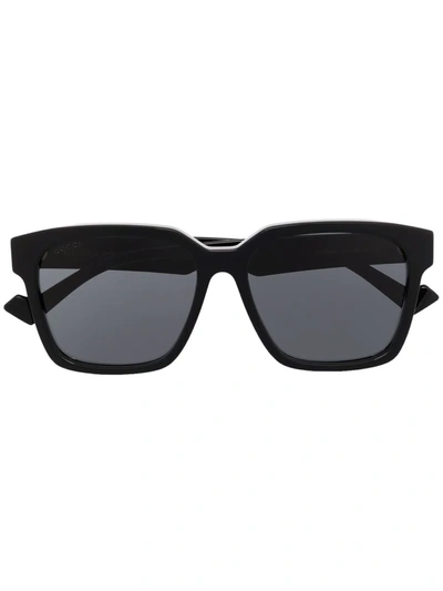 Gucci Square-frame Tinted Sunglasses In Black