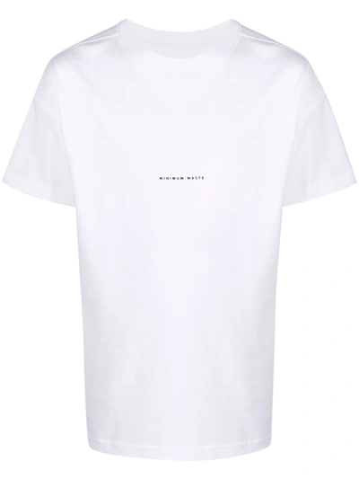 Styland Slogan Organic Cotton T-shirt In White