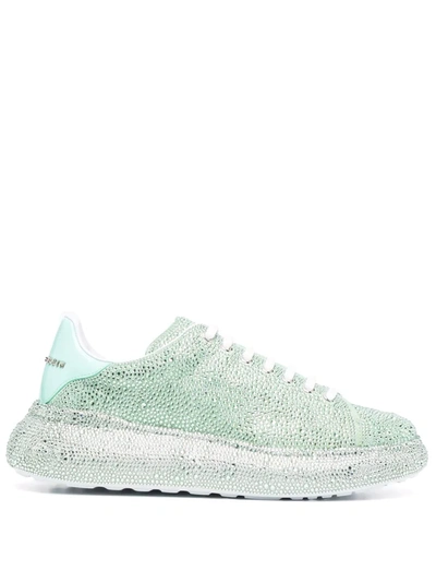 Philipp Plein Runner Crystal Low-top Sneakers In Grün