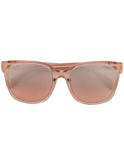 Moncler Rectangle Frame Sunglasses In Rosa