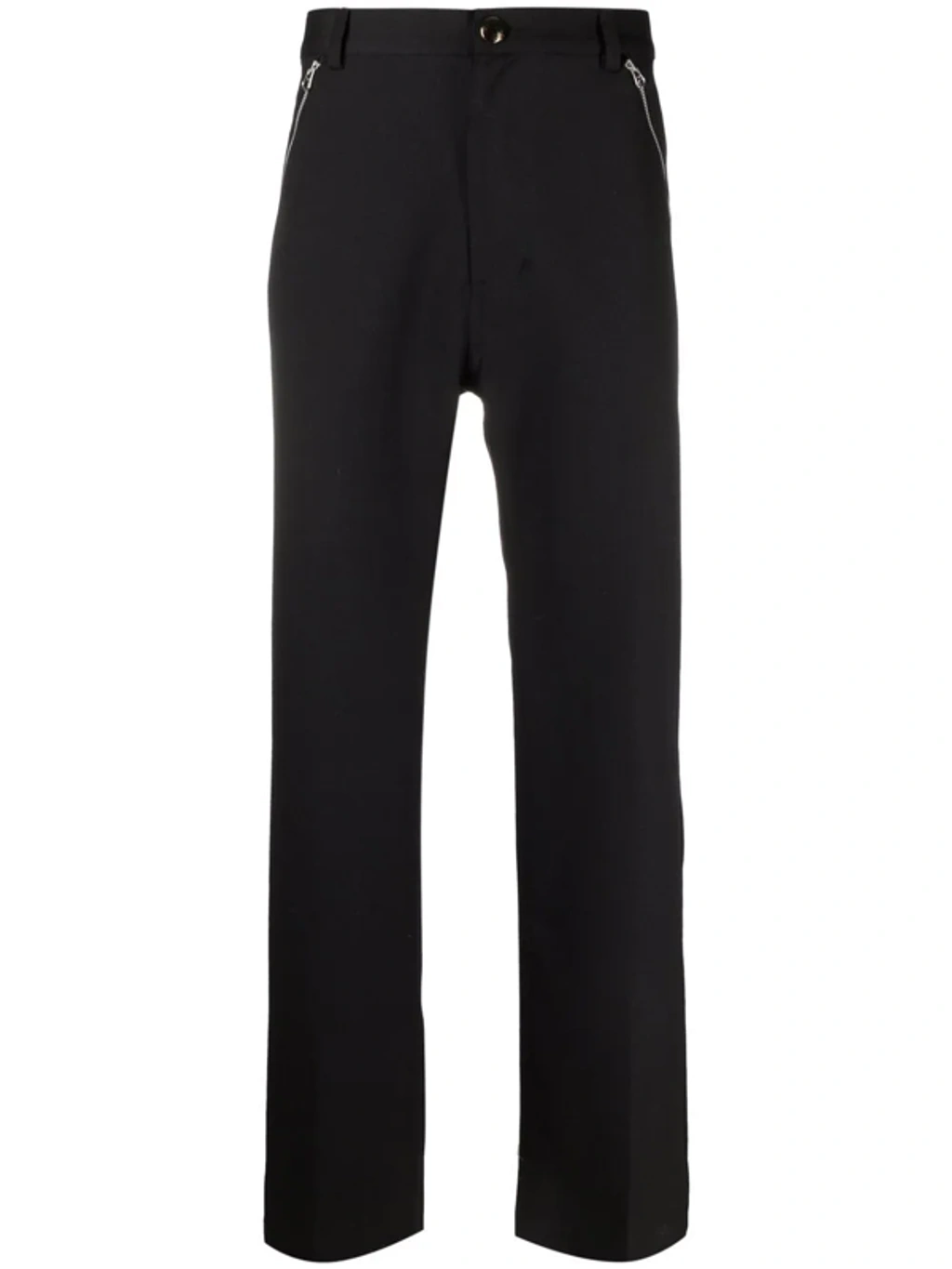Stefan Cooke Black Zip Pocket Trousers | ModeSens