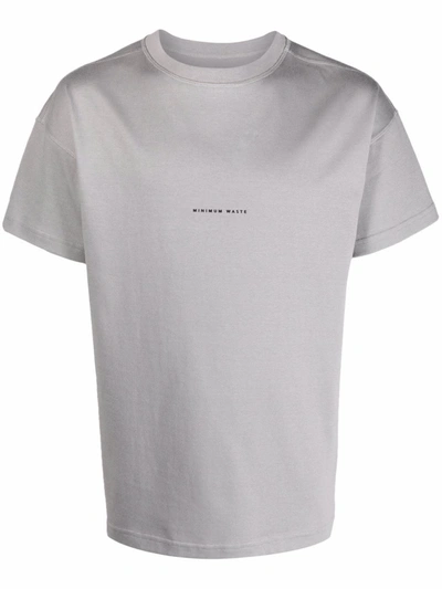 Styland Slogan Organic Cotton T-shirt In Grau