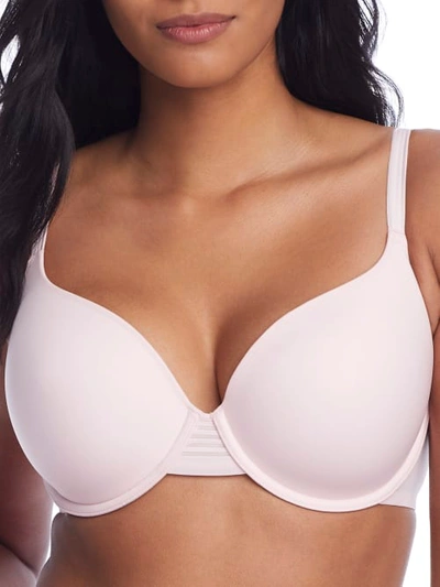 Le Mystere Second Skin Back Smoother T-shirt Bra In Pink Chiffon