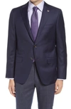 Hickey Freeman B Fit Honeyway Classic Fit Blazer In Navy