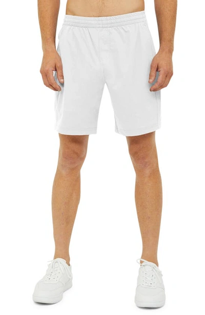 Redvanly Byron Water Resistant Drawstring Shorts In Bright White