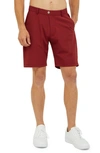 Redvanly Hanover Pull-on Shorts In Pomegranate
