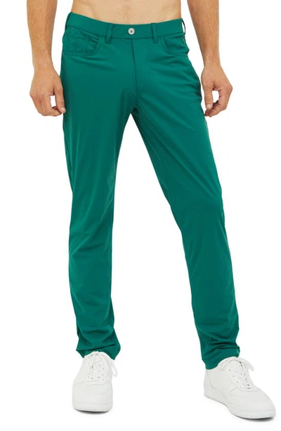 Redvanly Kent Pull-on Golf Pants In Evergreen