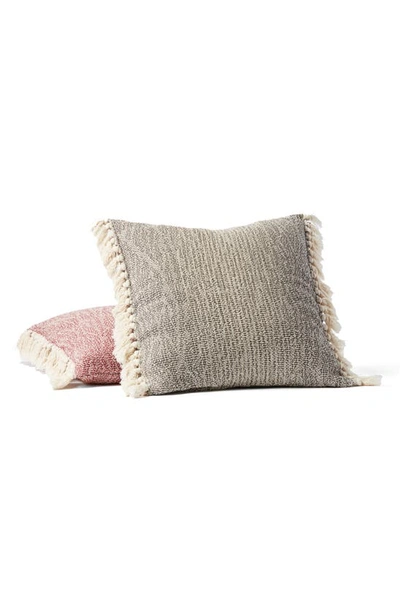 Coyuchi Abbott Organic Cotton Pillow Cover In Walnut