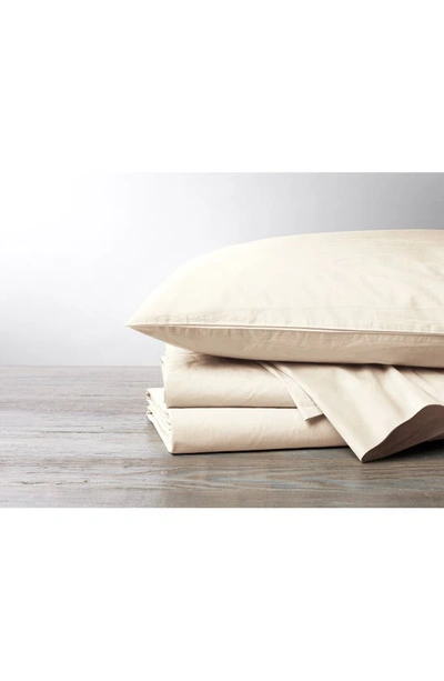 Coyuchi 300 Thread Count Organic Cotton Percale Sheet Set In Undyed