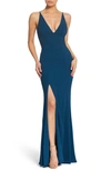 Dress The Population Iris Crepe Trumpet Gown