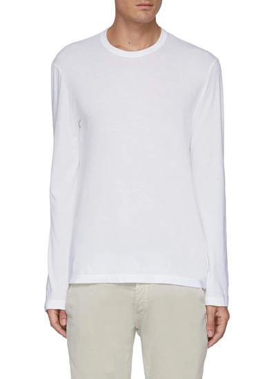 James Perse Crewneck Cotton T-shirt In White