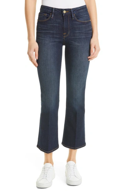 Frame Le Crop High Rise Bootcut Jeans - Cabana In Multi