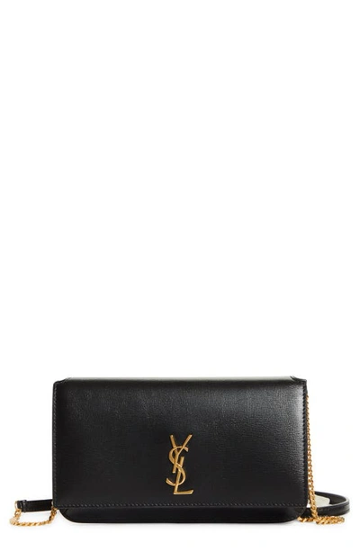 Saint Laurent Monogram Phone Shoulder Bag In 2721 Dark Beige