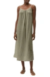 Michael Stars Naomi Sleeveless Midi Dress In Olive