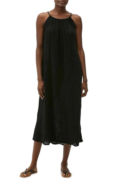 Michael Stars Naomi Sleeveless Midi Dress In Black