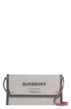 BURBERRY HORSEFERRY PRINT CANVAS PHONE POUCH,8041835
