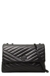 TORY BURCH KIRA CHEVRON QUILTED CONVERTIBLE LEATHER CROSSBODY BAG,82775