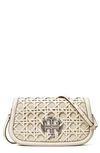 TORY BURCH MILLER BASKETWEAVE LEATHER CONVERTIBLE CLUTCH,81976