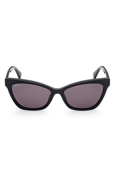 Max Mara Women's 58mm Cat-eye Sunglasses In Black