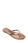 French Connection Women's Morgan Flat Open Toe Thong Flip Flop Sandals Women's Shoes In Rose Gold