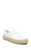 Vince Upton Cotton Canvas Slip-on Sneakers In Optic White