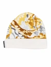 VERSACE BAROQUE PRINT BEANIE HAT