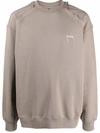 Ader Error Kaput Logo-embroidered Sweatshirt In 中性色