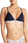 Calvin Klein Triangle Cup Bralette In Shoreline