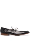 LANVIN CONTRAST-PANEL LOAFERS