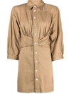 DSQUARED2 RUCHED-DETAIL SHIRT DRESS