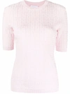 Givenchy Jacquard-knit Sweater In Pink