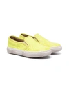 Pèpè Palm Tree Print Slip-on Sneakers In Yellow