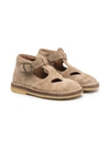 Pèpè Cut-out Leather Sandals In Neutrals