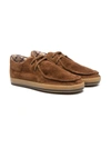 Pèpè Suede Lace-up Shoes In Brown