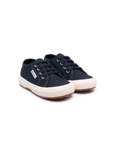 Superga Kids' Lace-up Low-top Sneakers In Blue