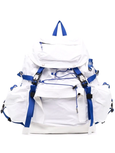 Ader Error Contrast Buckle-detail Backpack In White