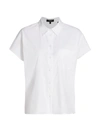 THEORY TRIANGLE BUTTON-UP SHIRT,400014155804