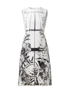 AKRIS LEAF-PRINT SHEATH DRESS,400012170515