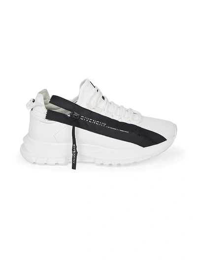 Givenchy Spectre Low Runner Zip Sneakers In White