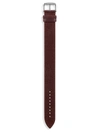 Tom Ford Pebble Grain Leather Watch Strap In Darkbrown