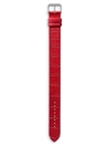 Tom Ford Alligator Leather Watch Strap In Red