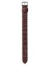 Tom Ford Alligator Leather Watch Strap In Brown