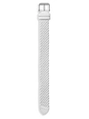 Tom Ford Braid Leather Watch Strap In White