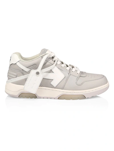 Off-white Out Of Office Low-topleathersneakers In Light Grey