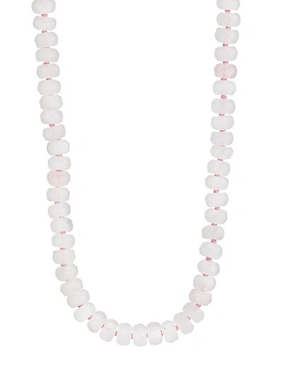 Jia Jia Women's Oracle 14k Yellow Gold & Rose Quartz Crystal Beaded Necklace In Pink