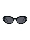 Celine Women's Cat Eye Sunglasses, 53mm In Black/gray Solid