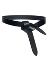 Isabel Marant Lecce Leather Self-tie Belt In Dark Green