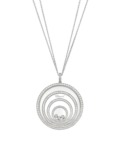 Chopard Women's Happy Spirit 18k White Gold & Diamond Pendant Necklace