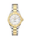 TAG HEUER MEN'S AQUARACER PLATED GOLD & STAINLESS STEEL BRACELET WATCH,400011551499